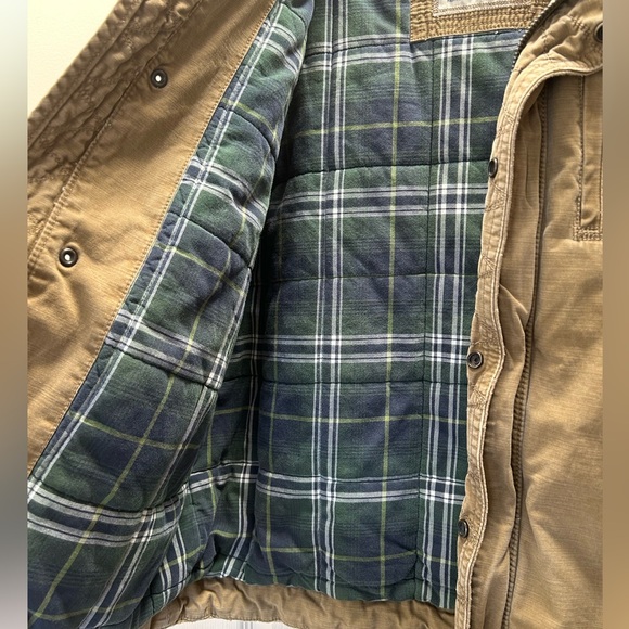 American Eagle Outfitters Flannel Lined Military Utility Cargo Jacket Size XL - Picture 11 of 15